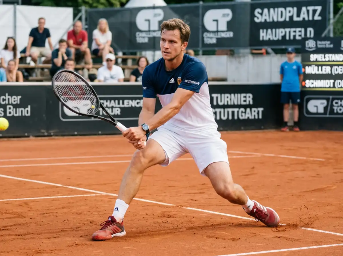 Tennisspieler beim Return: Die Breakball-Situation im Tennis